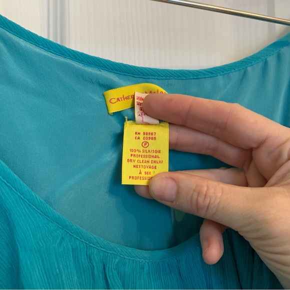 Silk chiffon layered top - Picture 4 of 4